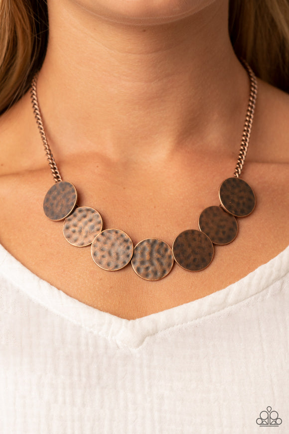 Flip a Coin - Copper Necklace – Paparazzi Accessories