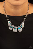 Jubilee Jingle - Blue Necklace - Paparazzi Accessories