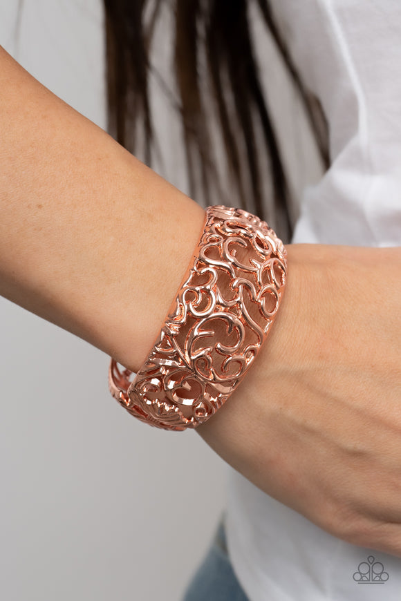 Courtyard Couture - Copper Bracelet – Paparazzi Accessories