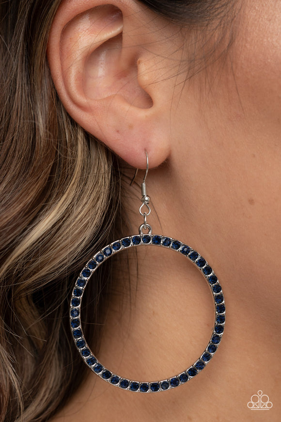 Head-Turning Halo - Blue Earrings – Paparazzi Accessories