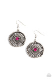 Tangible Twinkle - Pink Earrings – Paparazzi Accessories