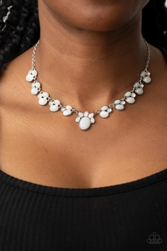 Fairytale Forte - White Necklace – Paparazzi Accessories