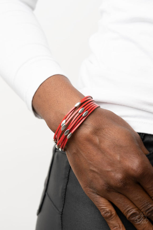 Cruise Control Soul - Red Bracelet – Paparazzi Accessories