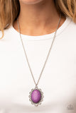 Daisy Dotted Deserts - Purple Necklace – Paparazzi Accessories