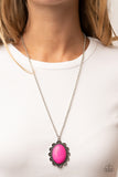 Daisy Dotted Deserts - Pink Necklace – Paparazzi Accessories