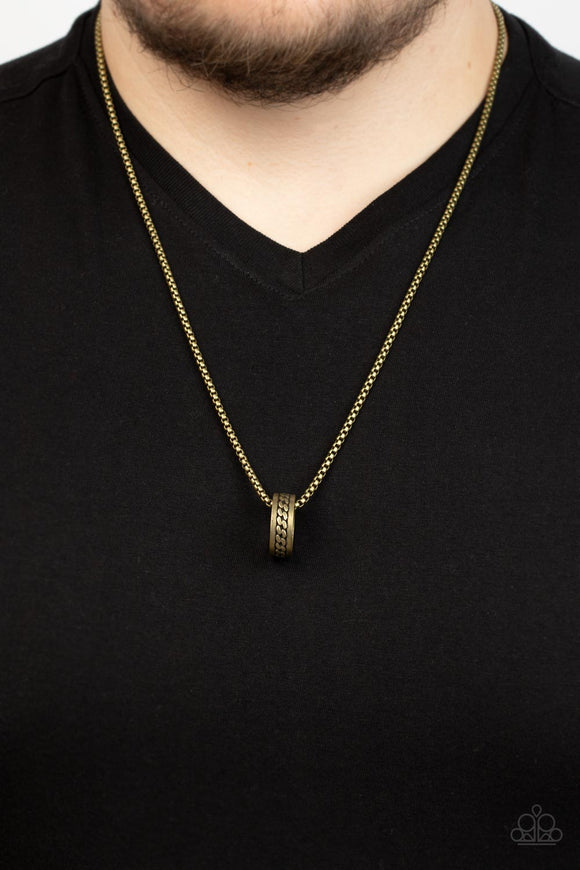 Emotion Potion - Brass Necklace – Paparazzi Accessories