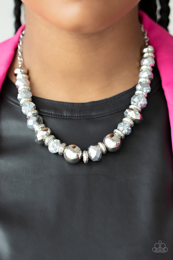 Interstellar Influencer - Silver Necklace – Paparazzi Accessories