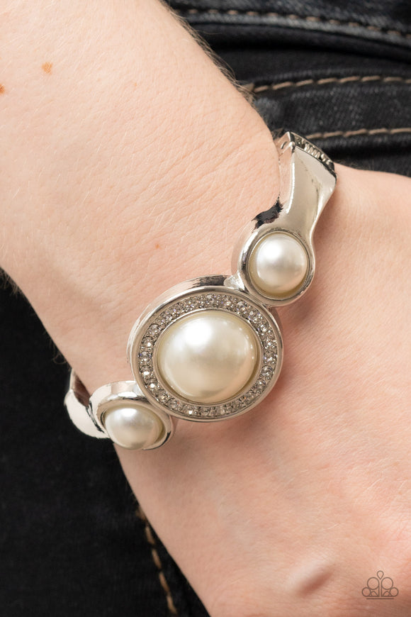 Debutante Daydream - White Bracelet - Paparazzi Accessories