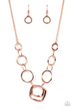 Linked Up Luminosity - Copper Necklace – Paparazzi Accessories