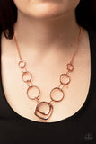 Linked Up Luminosity - Copper Necklace – Paparazzi Accessories