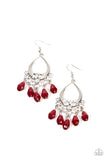 Famous Fashionista - Red Earrings – Paparazzi Accessories