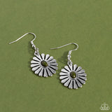 Delectably Daisy - Green Earrings - Paparazzi Accessories