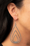 Tastefully Twisty - Silver Earrings – Paparazzi Accessories