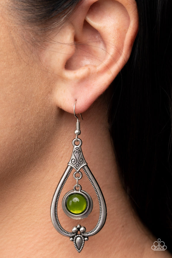 Ethereal Emblem - Green Earrings – Paparazzi Accessories