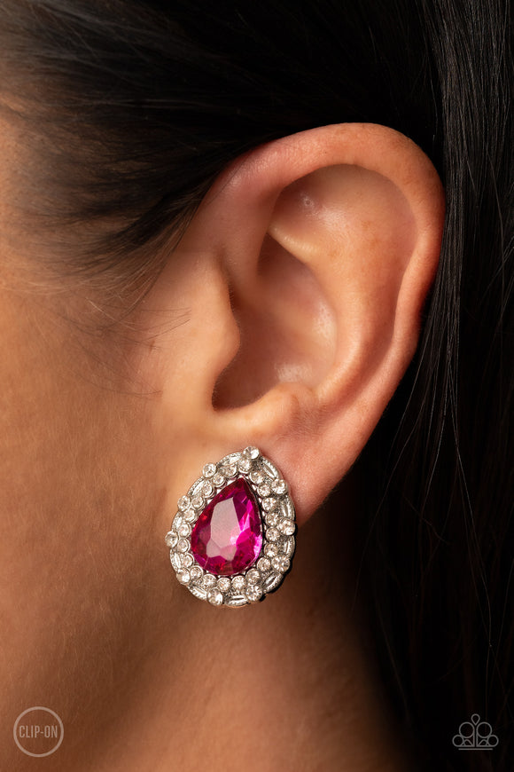 Haute Happy Hour - Pink Earrings – Paparazzi Accessories