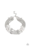 Experienced in Elegance - White Bracelet – Paparazzi Accessories
