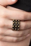 Dauntless Demeanor - Brass Ring – Paparazzi Accessories
