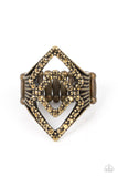 Diamond Duet - Brass Ring – Paparazzi Accessories