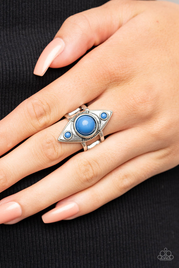 Pivoting Point - Blue Ring – Paparazzi Accessories