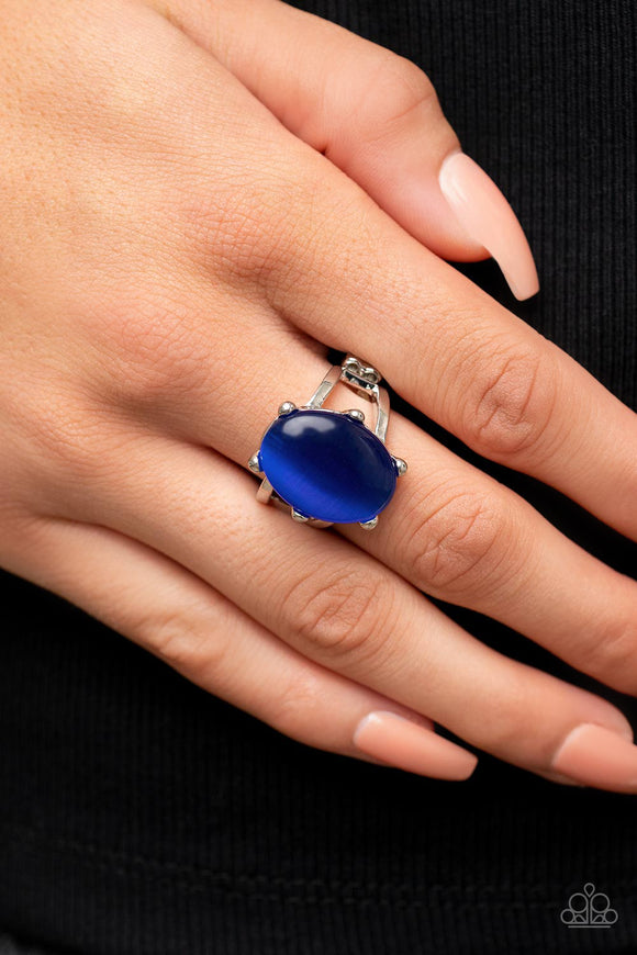 Enchantingly Everglades - Blue Ring – Paparazzi Accessories