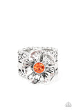 Prismatically Petunia - Orange Ring – Paparazzi Accessories