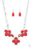 SELFIE-Worth - Red Necklace - Paparazzi Accessories