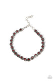 Charm School Shimmer - Red Bracelet - Paparazzi Accessories