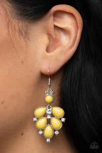 Transcendental Teardrops - Yellow Earrings – Paparazzi Accessories