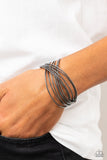 Industrialized Shimmer - Black Bracelet – Paparazzi Accessories