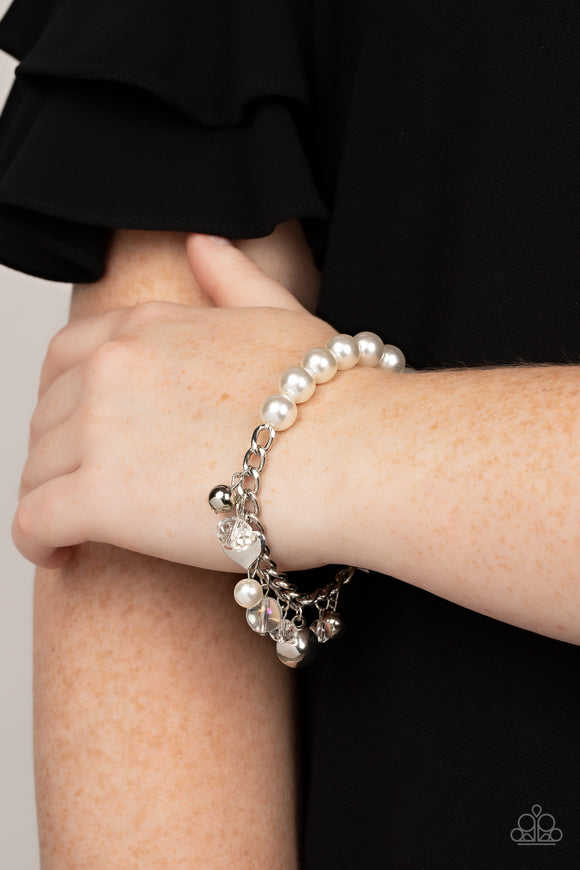 Adorningly Admirable - White Bracelet – Paparazzi Accessories