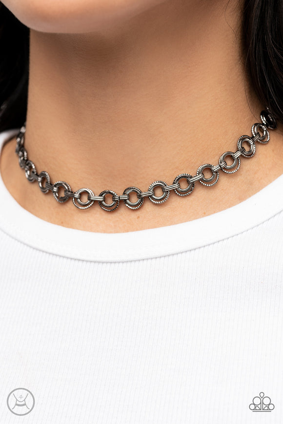 Grit and Grind - Black Necklace – Paparazzi Accessories
