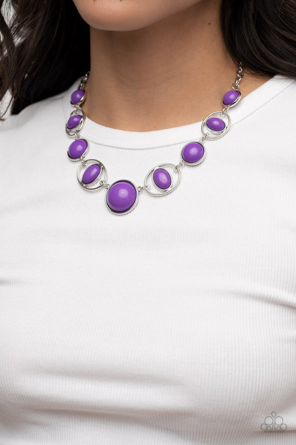 Eye of the BEAD-holder - Purple Necklace – Paparazzi Accessories