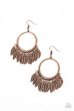 FOWL Tempered - Copper Earrings – Paparazzi Accessories