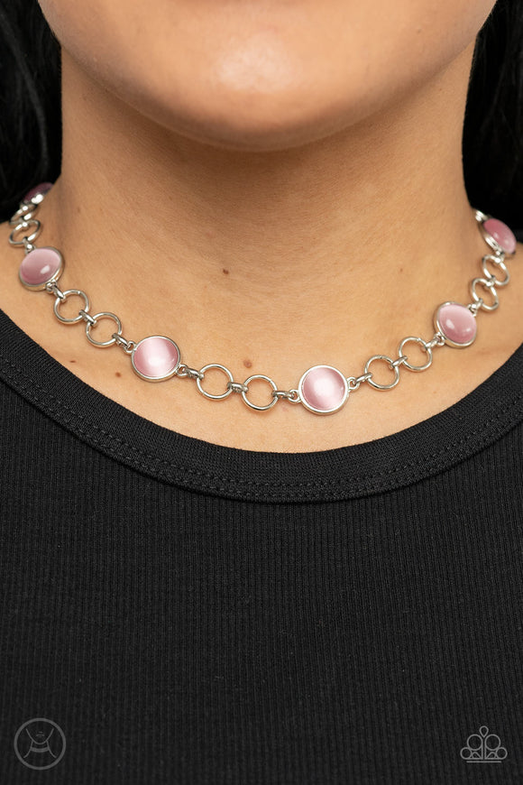 Dreamy Distractions - Pink Necklace - Paparazzi Accessories
