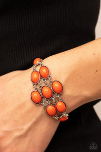 Color Wheel Garden - Orange Bracelet – Paparazzi Accessories