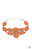 Color Wheel Garden - Orange Bracelet – Paparazzi Accessories