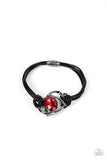 Keep Your Distance - Red Bracelet - Paparazzi Accessories