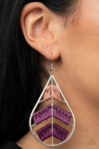 Nice Threads - Purple Earrings – Paparazzi Accessories