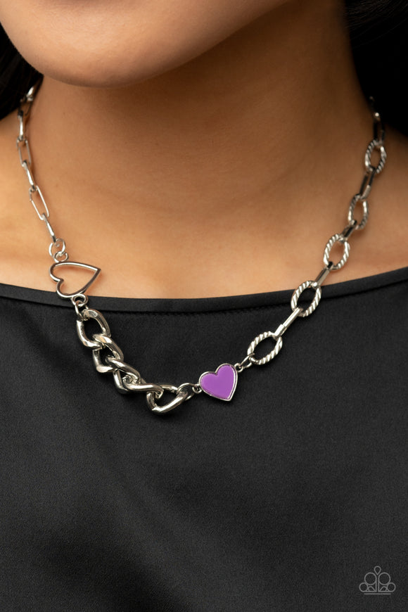 Little Charmer - Purple Necklace - Paparazzi Accessories