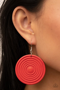 Caribbean Cymbal - Red Earrings – Paparazzi Accessories