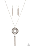 Tai Chi Tassel - Silver Necklace – Paparazzi Accessories