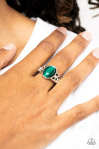 Crystals and Cats Eye - Green Ring – Paparazzi Accessories