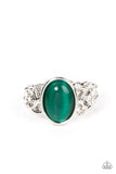 Crystals and Cats Eye - Green Ring – Paparazzi Accessories