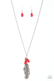 Off the FLOCK - Red Necklace – Paparazzi Accessories