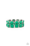 Dont Forget Your Toga - Green Bracelet - Paparazzi Accessories