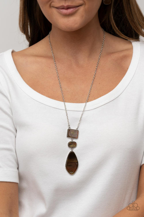 Hidden Cove - Brown Necklace – Paparazzi Accessories