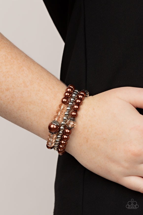 Positively Polished - Brown Bracelet – Paparazzi Accessories