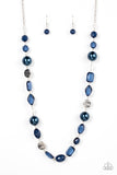 Timelessly Tailored - Blue Necklace – Paparazzi Accessories