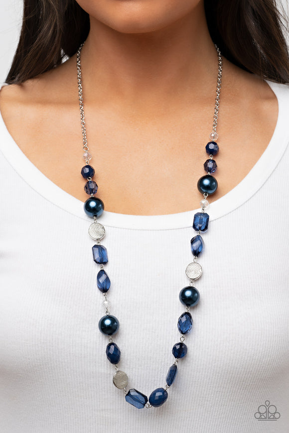 Timelessly Tailored - Blue Necklace – Paparazzi Accessories