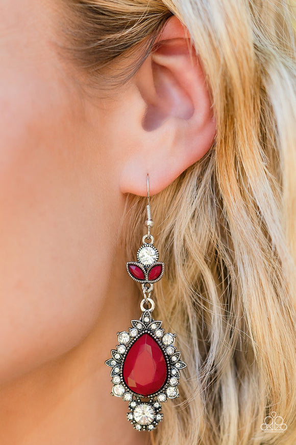 SELFIE-Esteem - Red Earrings – Paparazzi Accessories